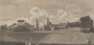 ケント郡のタンブリッジ城、エドワード・ヘイステッドの「歴史と...」、1777-90年より。