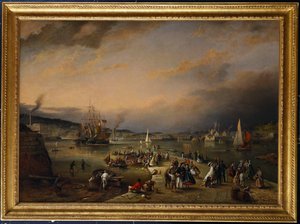アドミラルズハード、ストーンハウス、プリマス、1865 作： Richard Brydges Beechey