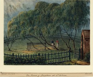 セントヘレナのナポレオンの埋葬地、1826年頃 作： Richard Brunton Lieutenant Colonel