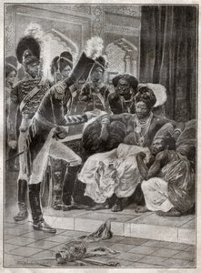 キャンディ (スリランカ) の王、スリ ヴィクラマ ラジャシンハは、1815 年にイギリス人によって解任されました。1924 年 (図)