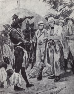 南部アフリカのポートナタール植民地の創設者であるThe Farewell Trading companyのFrancis Farewell氏。 作： Richard Caton II (after) Woodville