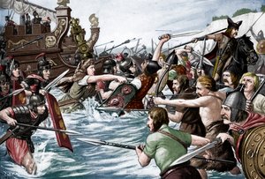 ジュリアスシーザーのイギリス上陸、紀元前55年、1920年代