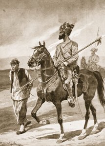 ベンガルランサーと彼のボクサーの捕虜、「19世紀の戦い：巻。 VII、1900〜1901年の中国戦争、アーキバルドフォーブス、GAヘンティ、アーサーグリフィス少佐 作： Richard Caton Woodville