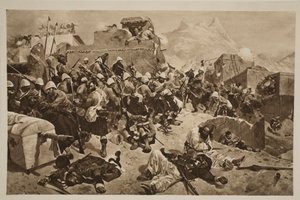 カンダハール：「The Illustrated London News」（1901年）の第92回ハイランダーと第2回グルカストウミングガウディムラサヒブダッド