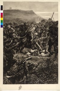 騎兵隊の攻撃 作： Richard Caton Woodville