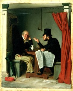 オイスターハウスの政治 作： Richard Caton Woodville