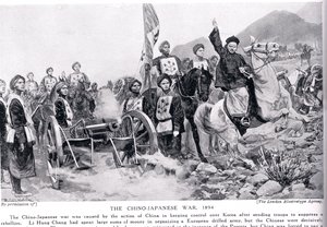 第一次中日戦争、「ハチソンの民族の歴史」、1910年頃のイラスト