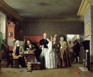 セーラーの結婚式、1852年（生地に油彩）