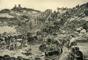 「フレールからチーヴレーまで - 輸送の困難」、1900 年。 作： Richard Caton Woodville II