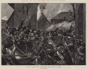 エルビナからフランス軍を駆り立てる、42代のハイランダー、コルンナ、イギリス軍の戦い 作： Richard Caton Woodville junior