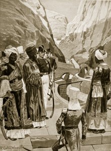 1879年にイギリスがアデンを所有、「ハッチンソンのイギリス国民の物語」、1923年頃 作： Richard Caton Woodville junior