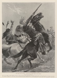 ジョーズオブデス、3人の反乱スー族インディアンの処刑 作： Richard Caton Woodville junior