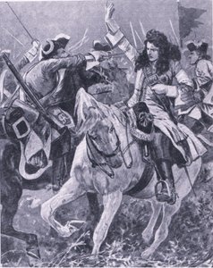1709年9月11日、マルプラケの戦い、陸と海でのイギリスの戦い、1915年のイラスト