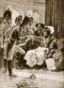セイロンのイギリス人、「ハッチンソンのイギリス国民の物語」、1923年頃のイラスト