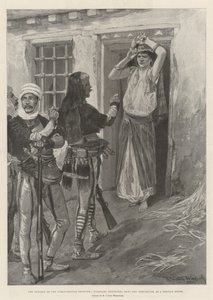 セルビアの家で武器と弾薬を要求するアルバニア人、Turco-Servian Frontierの問題