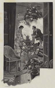 彼らは結婚しました、ウォルター・ベサントとジェームス・ライス 作： Richard Caton Woodville junior