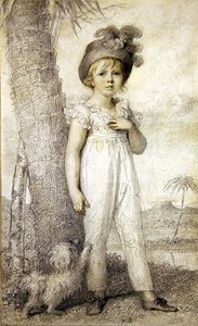 帽子をかぶった少年 作： Richard Cosway