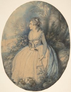 パーディタとしてのロビンソン夫人、カリフォルニア州。 1779年。 作： Richard Cosway