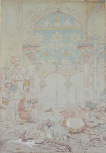 エジプトのハレムのファンタジー（1865年 作： Richard Dadd