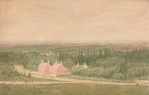 コテージのある風景、ブロードムーア 作： Richard Dadd