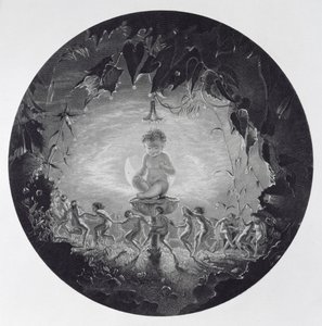 ウィリアムホームトカゲ（1788-1859）によって刻まれたパックと妖精 作： Richard Dadd