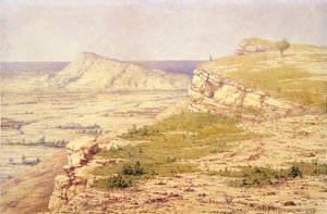 ロドス島の眺め（水彩・紙 作： Richard Dadd