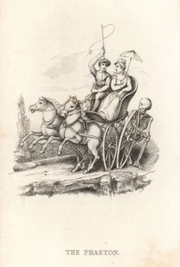 死とフェートンの骸骨。 1827年（彫刻） 作： Richard Dagley