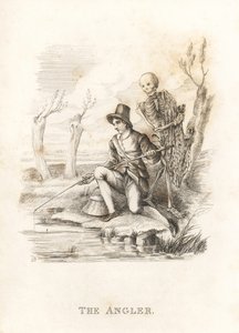 死と釣り人の骸骨。 1827年（彫刻） 作： Richard Dagley