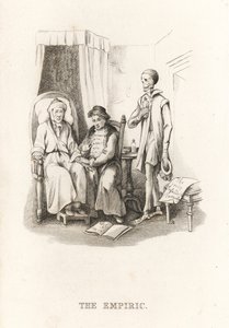 死の骸骨といんちき医者。 1827年（彫刻） 作： Richard Dagley