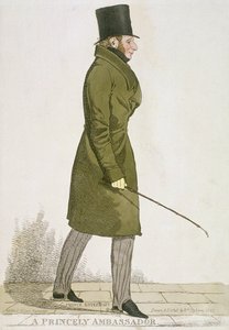 「王子様の大使」、1822 作： Richard Dighton