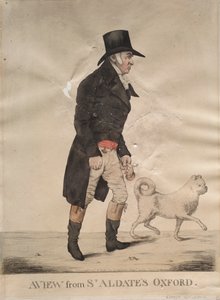 オックスフォードの聖アルデイテ教会からの眺め 作： Richard Dighton
