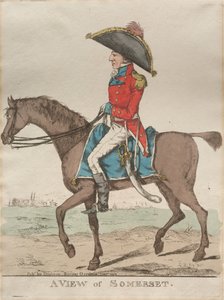 サマセットの眺め、1811年。 作： Richard Dighton