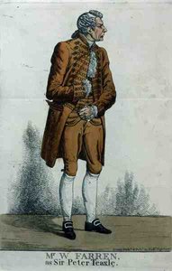 ウィリアム・ファーレン（1786-1861）、ピーター・ティーズル卿役 作： Richard Dighton