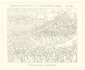1849年、プロムナードコンサート 作： Richard Doyle