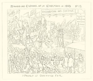 1849年、グリニッジフェアの展望 作： Richard Doyle