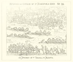 1849年、テムズレガッタの展望 作： Richard Doyle