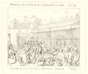 1849年、動物学園の展望 作： Richard Doyle