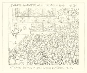 1849年、漫画家によって楽しまれた家を示す劇場 作： Richard Doyle