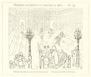 1849年、王国最高裁判所、上訴審 作： Richard Doyle