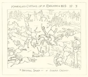 1849年、尖塔追跡の全国スポーツ 作： Richard Doyle