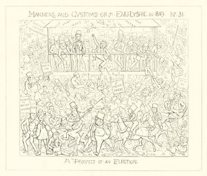 1849年、選挙の見通し 作： Richard Doyle