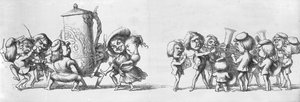 1851年の大展覧会でバンドが演奏する 作： Richard Doyle