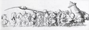 1851年の大展覧会へのドイツ人訪問者 作： Richard Doyle