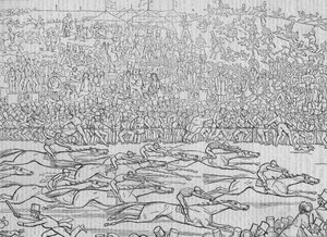 あなたがたのEnglyshe新しいシリーズNo. 8の作法と習慣：Ye Derbye Daye 1849 作： Richard Doyle