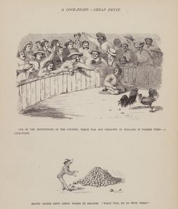 The American Tour of Messrs Brown, Jones and Robinson」のページ（彫刻）。 作： Richard Doyle