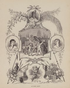 The American Tour of Messrs Brown, Jones and Robinson」のページ（彫刻）。 作： Richard Doyle