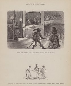 The American Tour of Messrs Brown, Jones and Robinson」のページ（彫刻）。 作： Richard Doyle