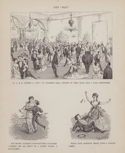 The American Tour of Messrs Brown, Jones and Robinson」のページ（彫刻）。 作： Richard Doyle