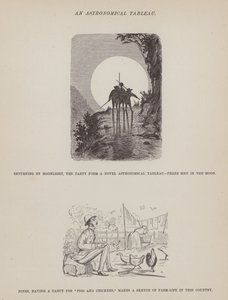 The American Tour of Messrs Brown, Jones and Robinson」のページ（彫刻）。 作： Richard Doyle