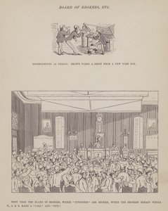 The American Tour of Messrs Brown, Jones and Robinson」のページ（彫刻）。 作： Richard Doyle